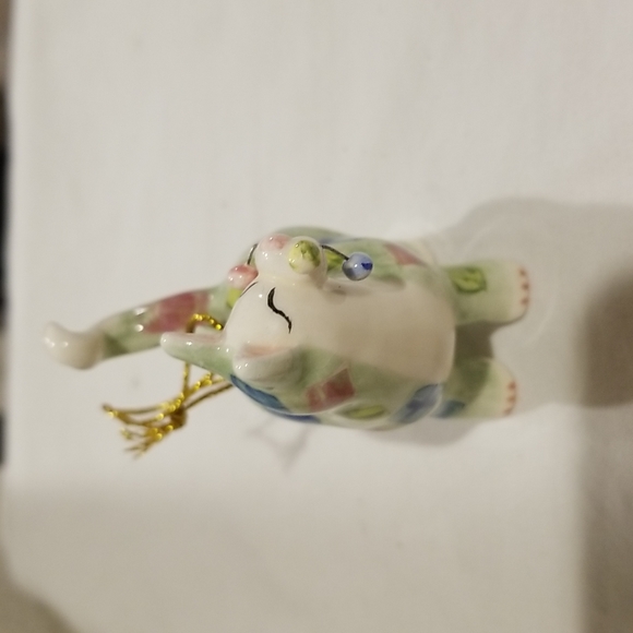 Amy Lacombe 2002 Whimsical Cat with Presents Ornament Annaco Creations - Picture 3 of 6